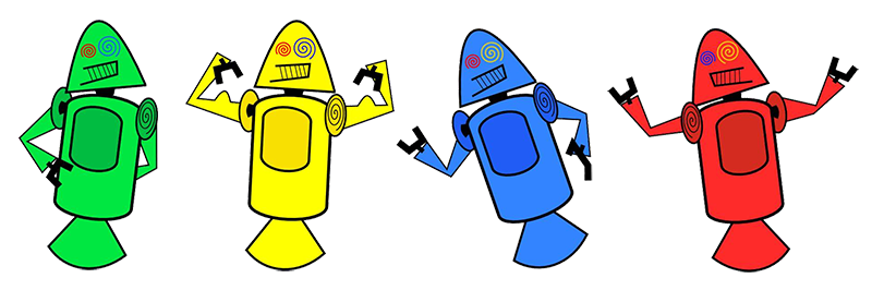 A primeira versão do Bugdroid